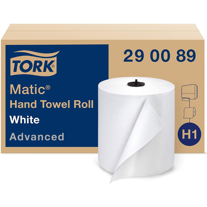 Tork Universal Matic® Hand Towel Roll, 1-Ply, White