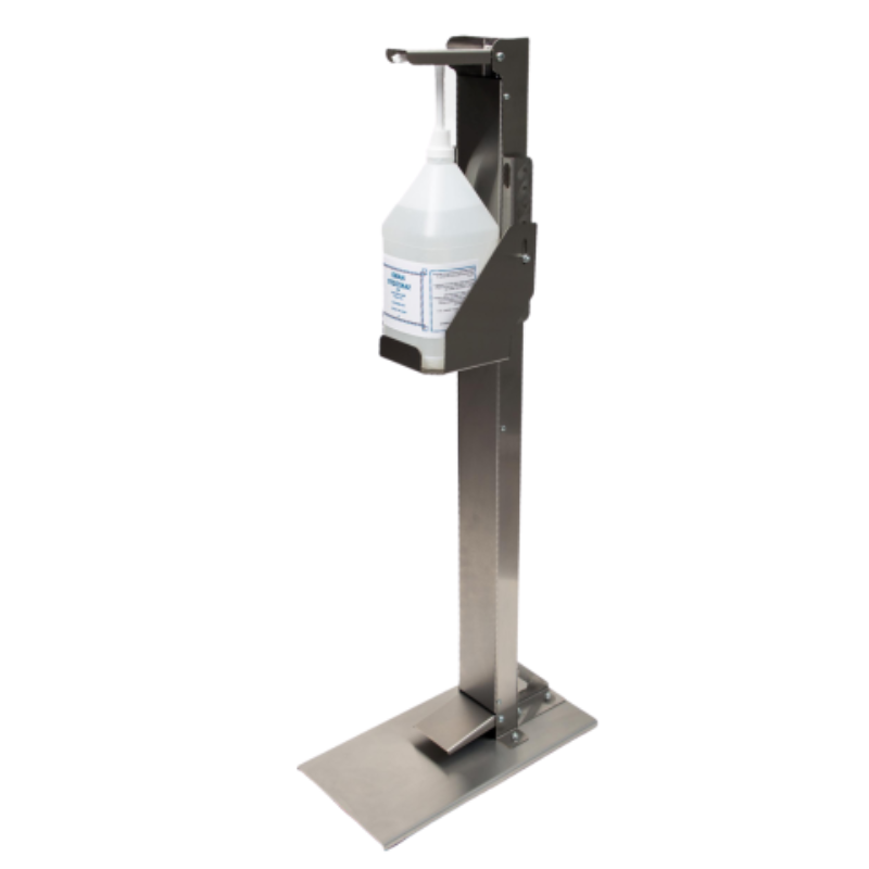 Touchless Deluxe Stainless Steel Sanitizer Foot Activated Dispenser