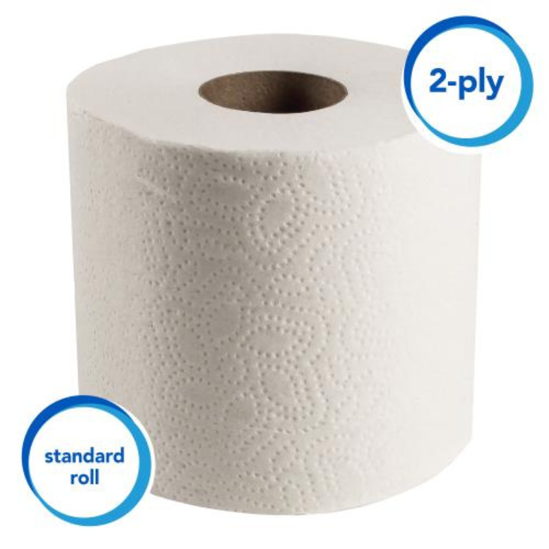 Scott® Standard Roll Bathroom Tissue, Ecology Certified, White, 40 Rolls/Case, Made in Canada