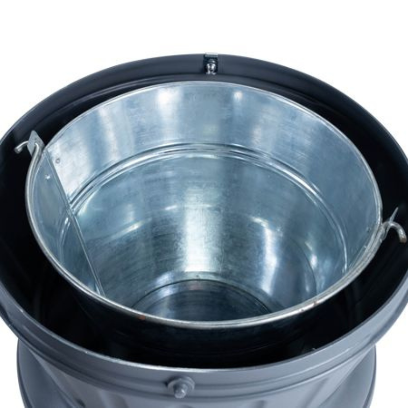 Cease-Fire Outdoor Ash Container, Black