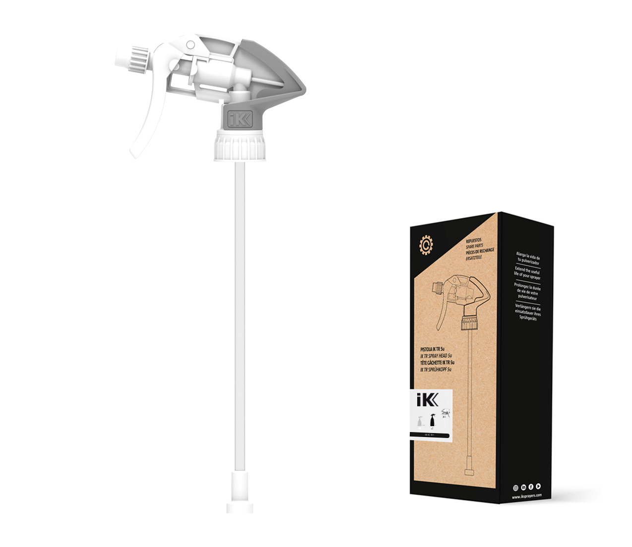 IK Sprayers; Spray Trigger Head HC TR 1 (5 Triggers)  (i.e. tire shine, no acid)