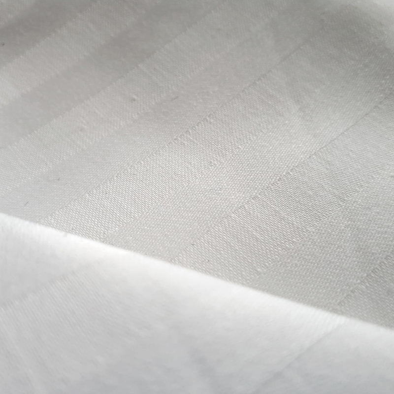 King Flat Sheet Satin Stripe