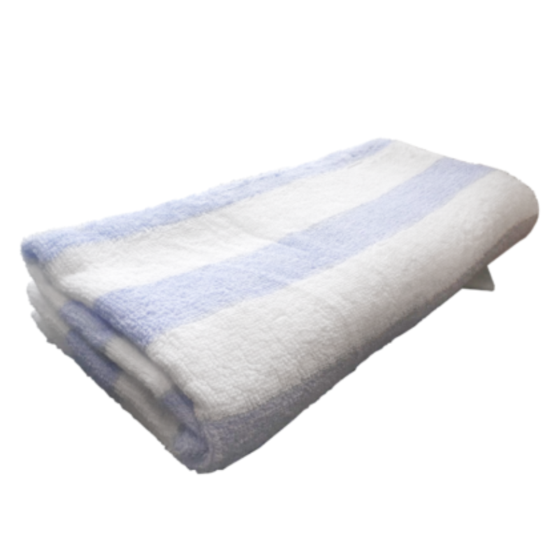Cabana Light Blue Stripe Pool Towel 30