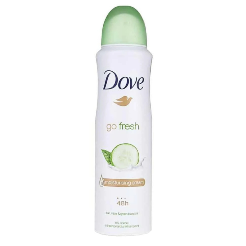 Dove Deodorant Spray, Fresh Cucumber & Green Tea 150mL
